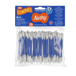 HASTES FLEXIVEIS REFIL NATHY COTTON 12x75un