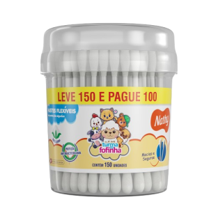 HASTES FLEXIVEIS NATHYBABY PT 6x150un