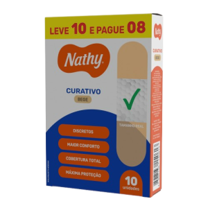 CURATIVO NATHY TRADICIONAL BEGE 6x10un
